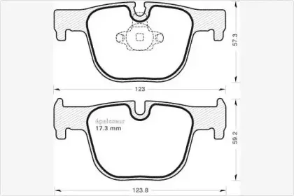 Комплект тормозных колодок, дисковый тормоз MGA купить