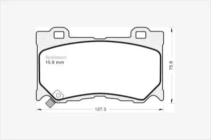 Комплект тормозных колодок, дисковый тормоз MGA купить