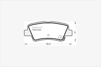 Комплект тормозных колодок, дисковый тормоз MGA купить