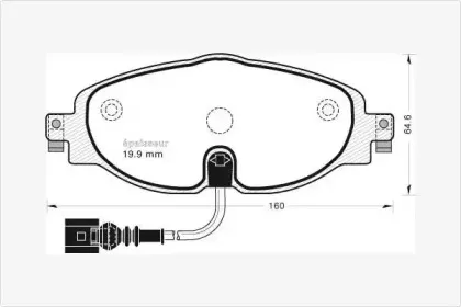 Комплект тормозных колодок, дисковый тормоз MGA купить