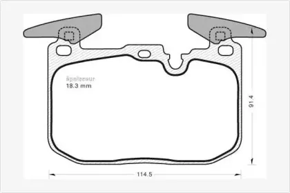 Комплект тормозных колодок, дисковый тормоз MGA купить