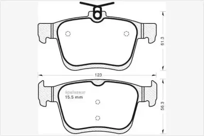 Комплект тормозных колодок, дисковый тормоз MGA купить