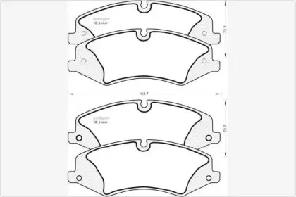 Комплект тормозных колодок, дисковый тормоз MGA купить