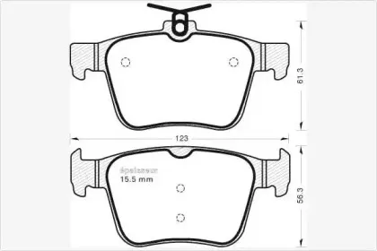 Комплект тормозных колодок, дисковый тормоз MGA купить