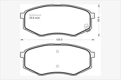 Комплект тормозных колодок, дисковый тормоз MGA купить