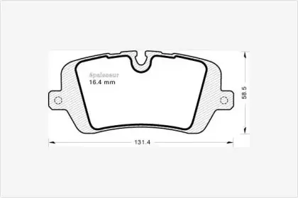 Комплект тормозных колодок, дисковый тормоз MGA купить