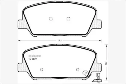 Комплект тормозных колодок, дисковый тормоз MGA купить