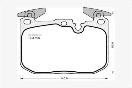 Комплект тормозных колодок, дисковый тормоз MGA купить