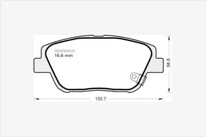 Комплект тормозных колодок, дисковый тормоз MGA купить