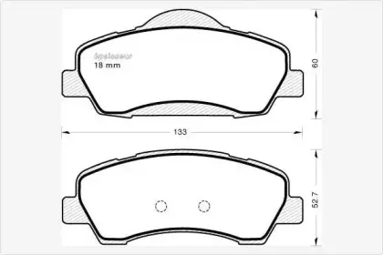Комплект тормозных колодок, дисковый тормоз MGA купить