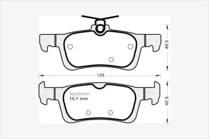 Комплект тормозных колодок, дисковый тормоз MGA купить