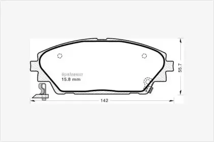 Комплект тормозных колодок, дисковый тормоз MGA купить