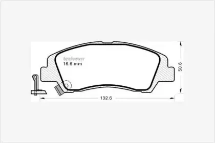 Комплект тормозных колодок, дисковый тормоз MGA купить