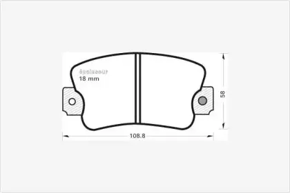 Комплект тормозных колодок, дисковый тормоз MGA купить