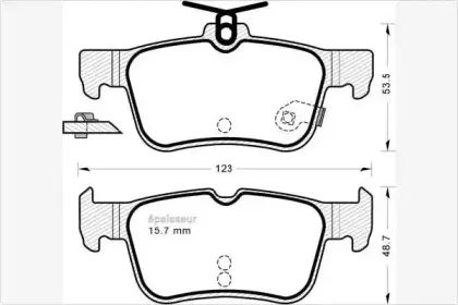 Комплект тормозных колодок, дисковый тормоз MGA купить