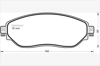 Комплект тормозных колодок, дисковый тормоз MGA купить
