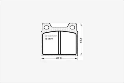 Комплект тормозных колодок, дисковый тормоз MGA купить