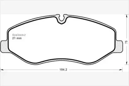 Комплект тормозных колодок, дисковый тормоз MGA купить