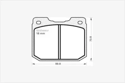 Комплект тормозных колодок, дисковый тормоз MGA купить