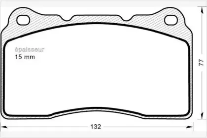Комплект тормозных колодок, дисковый тормоз MGA купить