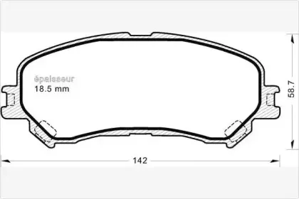 Комплект тормозных колодок, дисковый тормоз MGA купить