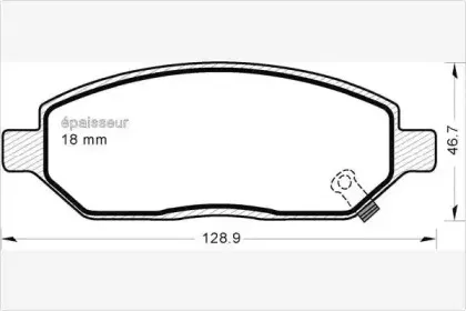 Комплект тормозных колодок, дисковый тормоз MGA купить