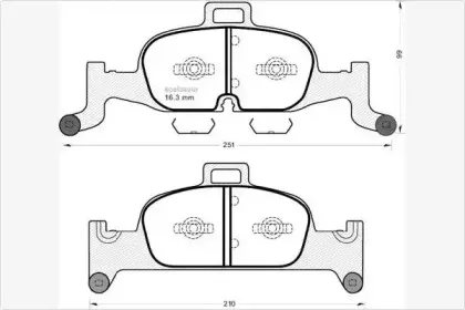 Комплект тормозных колодок, дисковый тормоз MGA купить