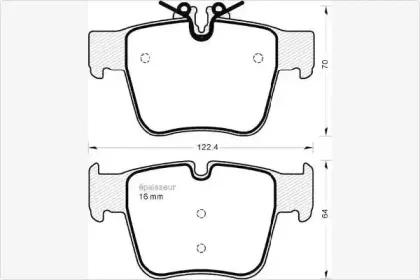 Комплект тормозных колодок, дисковый тормоз MGA купить