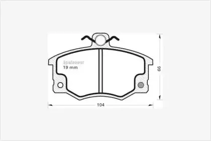 Комплект тормозных колодок, дисковый тормоз MGA купить
