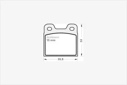 Комплект тормозных колодок, дисковый тормоз MGA купить