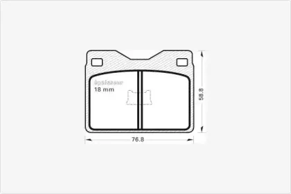 Комплект тормозных колодок, дисковый тормоз MGA купить