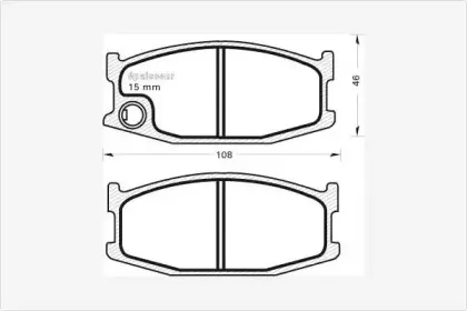 Комплект тормозных колодок, дисковый тормоз MGA купить