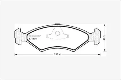 Комплект тормозных колодок, дисковый тормоз MGA купить