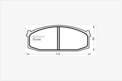 Комплект тормозных колодок, дисковый тормоз MGA купить