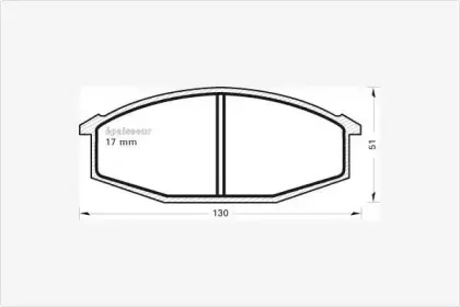 Комплект тормозных колодок, дисковый тормоз MGA купить