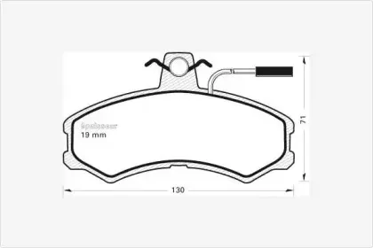 Комплект тормозных колодок, дисковый тормоз MGA купить