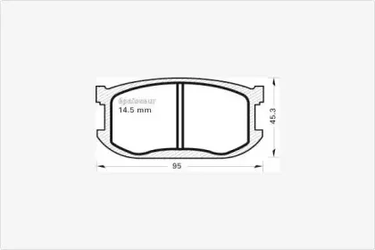 Комплект тормозных колодок, дисковый тормоз MGA купить