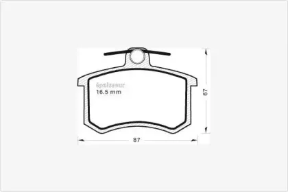 Комплект тормозных колодок, дисковый тормоз MGA купить