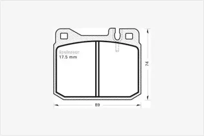Комплект тормозных колодок, дисковый тормоз MGA купить