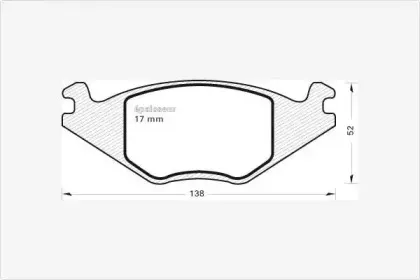 Комплект тормозных колодок, дисковый тормоз MGA купить
