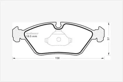 Комплект тормозных колодок, дисковый тормоз MGA купить
