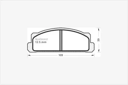 Комплект тормозных колодок, дисковый тормоз MGA купить