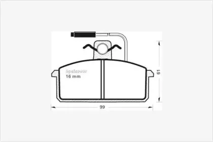 Комплект тормозных колодок, дисковый тормоз MGA купить