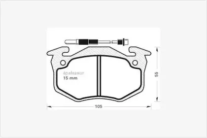Комплект тормозных колодок, дисковый тормоз MGA купить