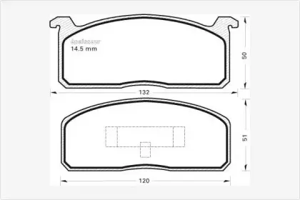 Комплект тормозных колодок, дисковый тормоз MGA купить