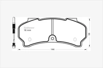 Комплект тормозных колодок, дисковый тормоз MGA купить
