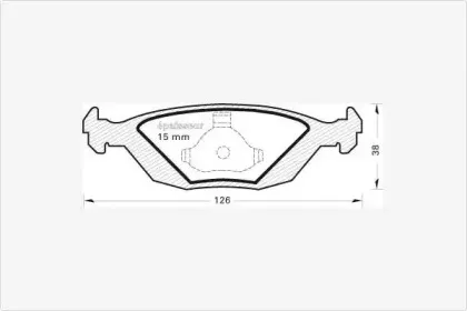 Комплект тормозных колодок, дисковый тормоз MGA купить