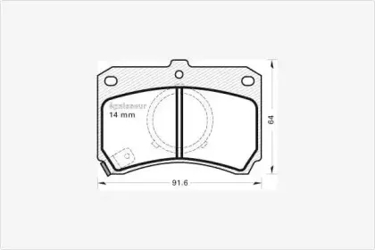 Комплект тормозных колодок, дисковый тормоз MGA купить
