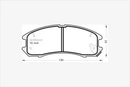 Комплект тормозных колодок, дисковый тормоз MGA купить