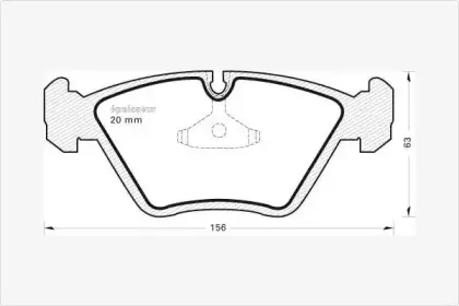 Комплект тормозных колодок, дисковый тормоз MGA купить